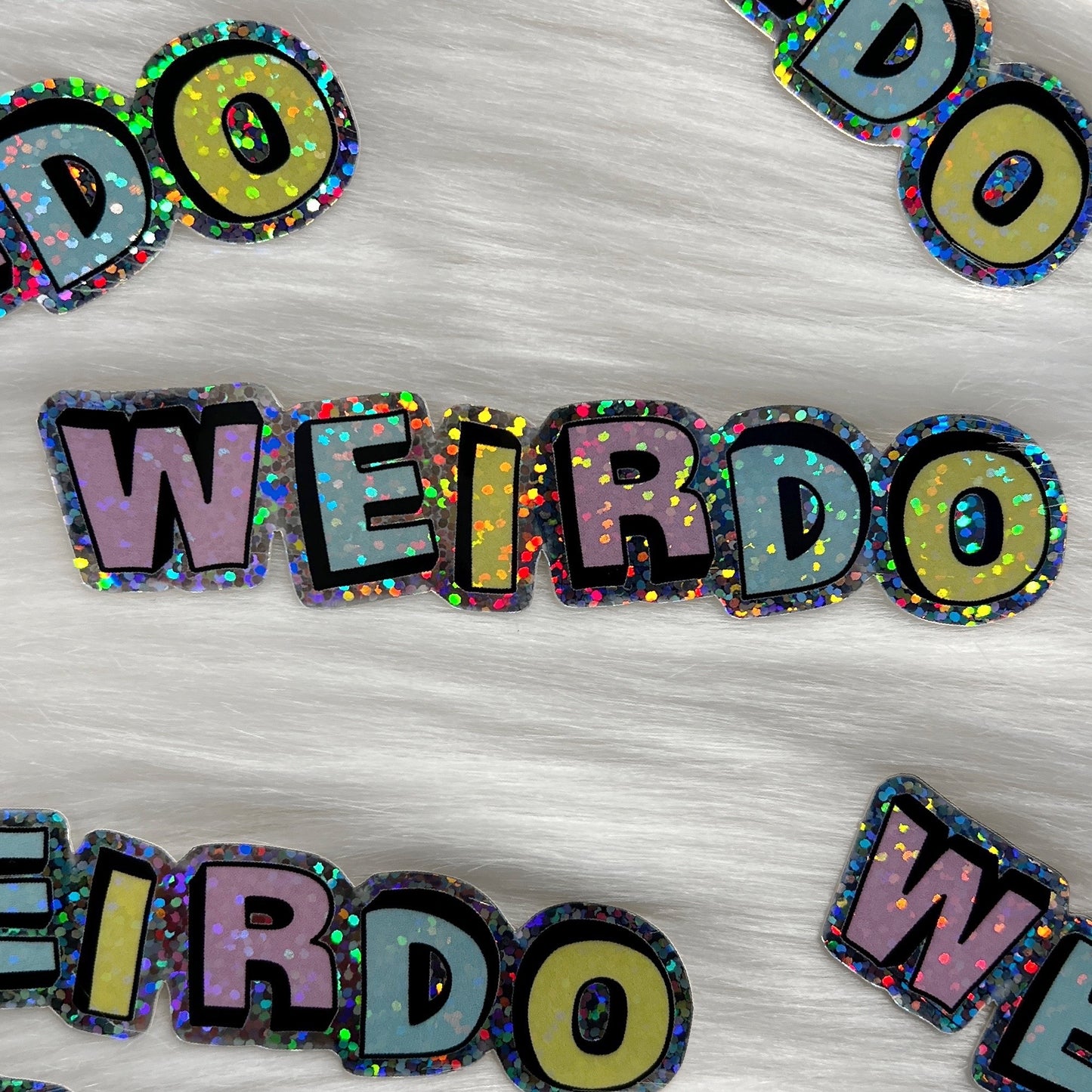 Weirdo - Glitter Sticker