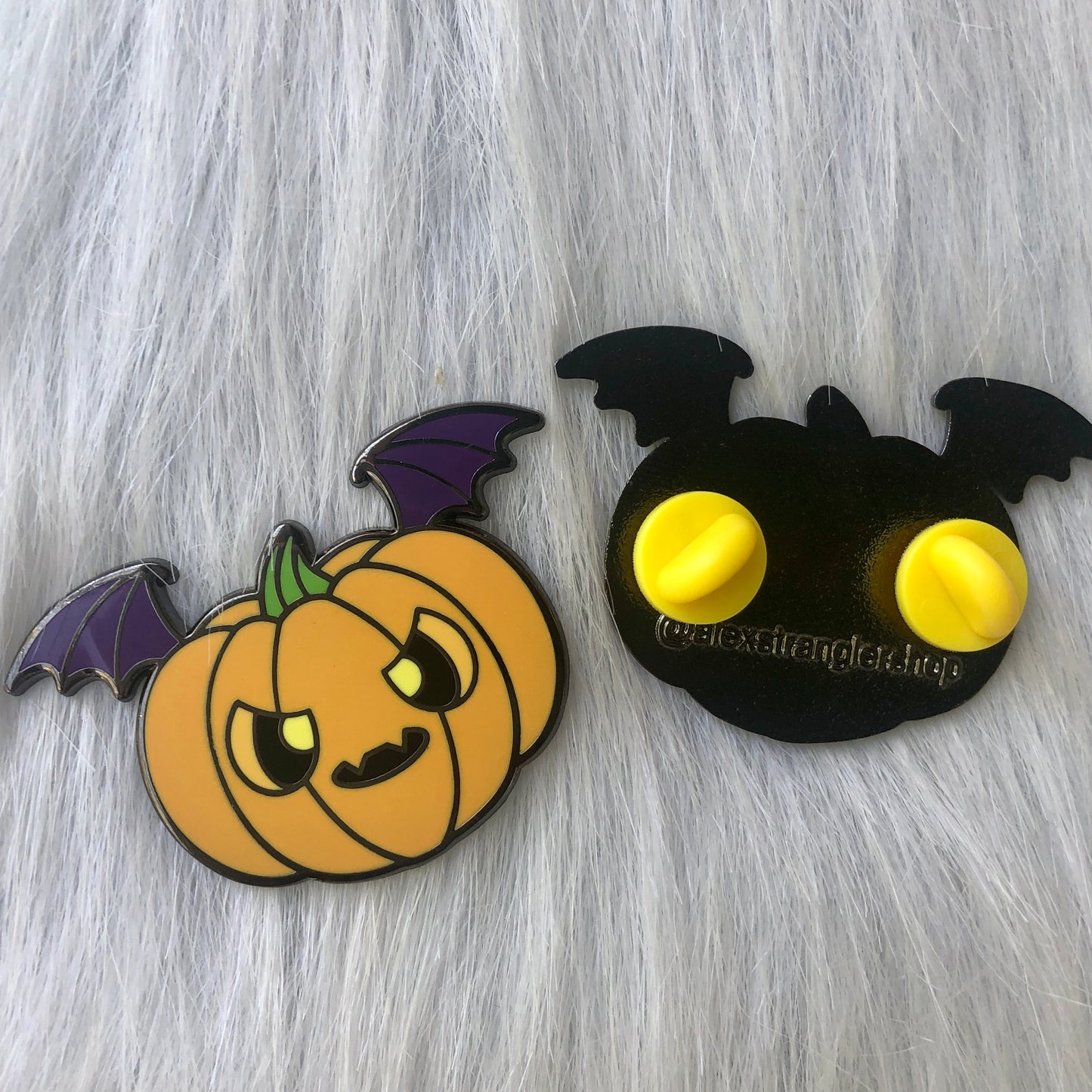 Pumpkin Bat  - Enamel Pin