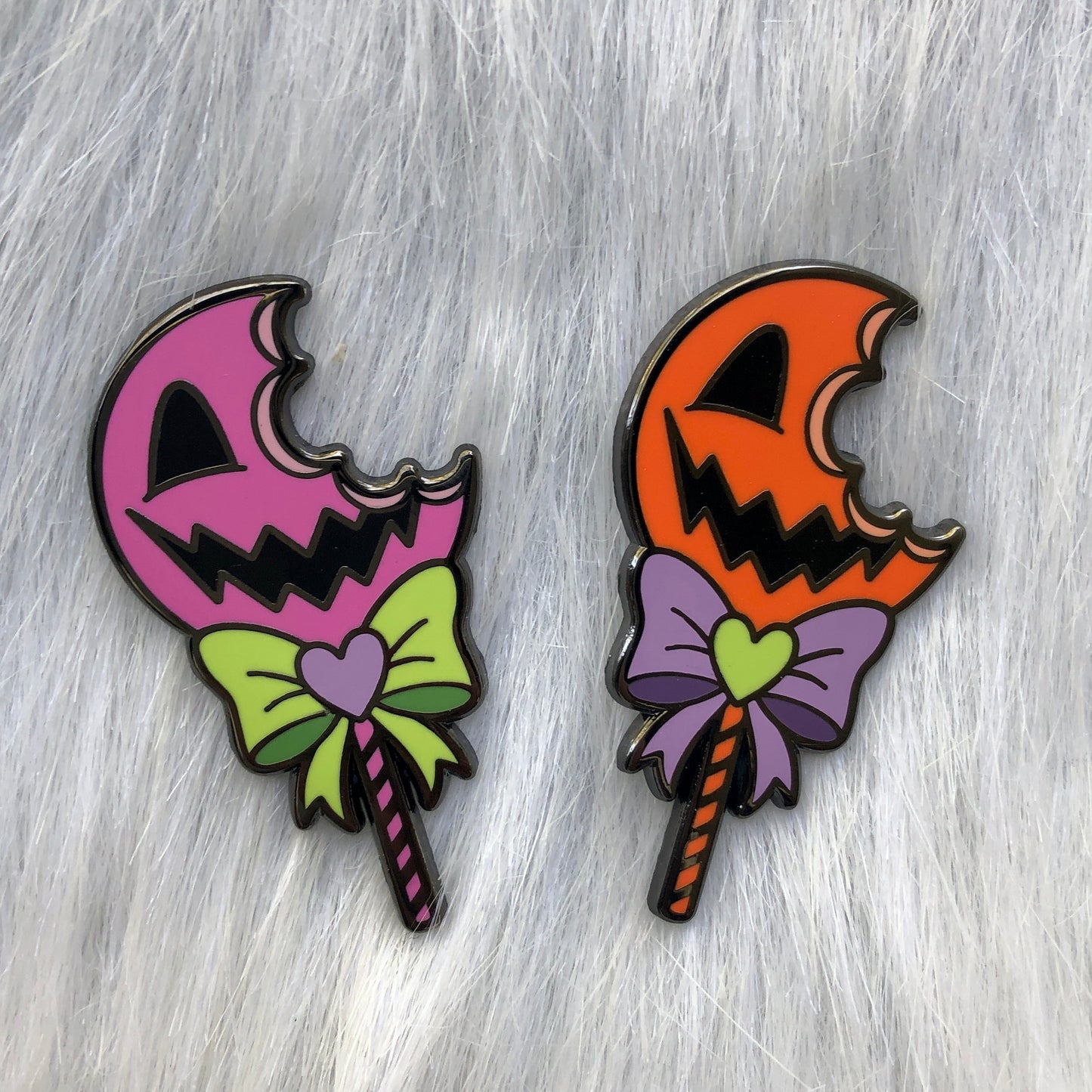 Pumpkin Lollipop  - Enamel Pin