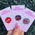 Heart Eyes Skull - Enamel Pin