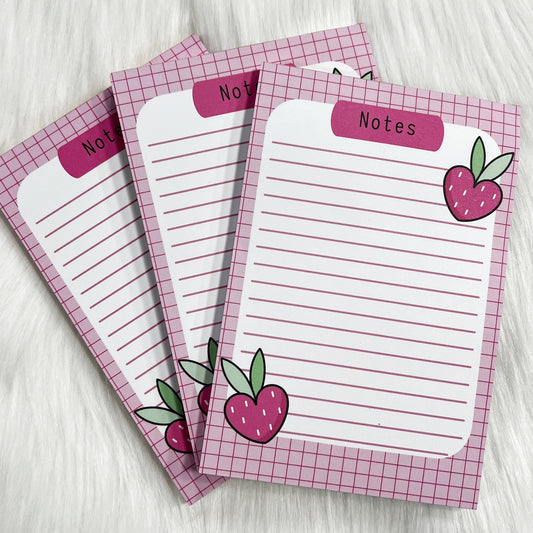Strawberry Hearts - Notepad