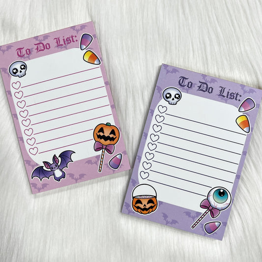 Kawaii Halloween - To Do List - Notepad