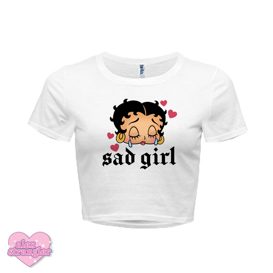 Sad Girl Betty - Women's Crop Top