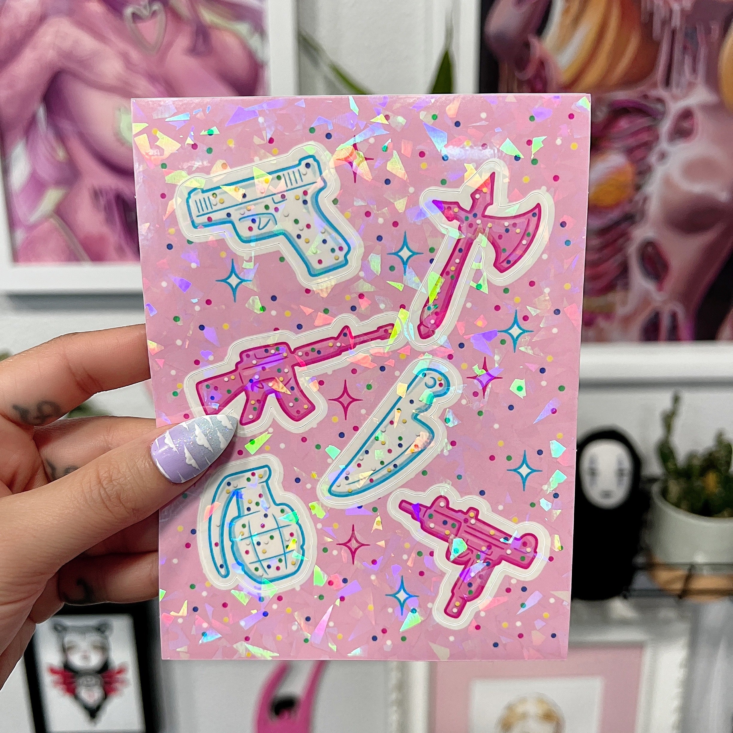 Circus Animal Cookie Weapons - Sticker Sheet