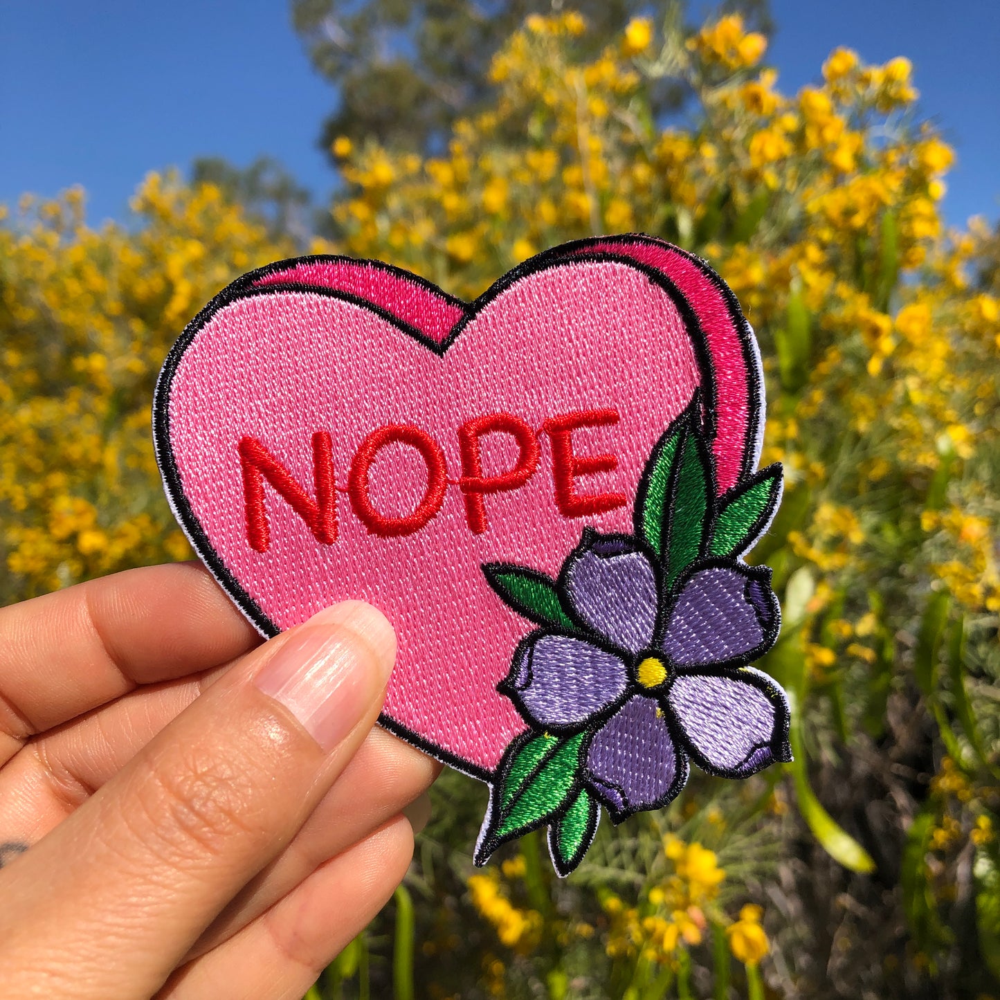 Nope Candy Heart - Patch