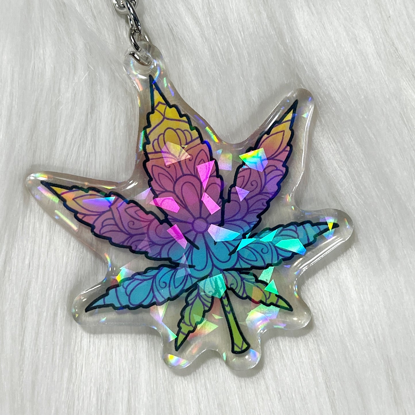 Geo-Flower Leaf - Keychain