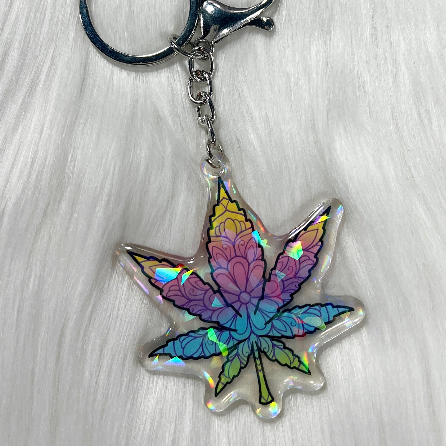 Geo-Flower Leaf - Keychain