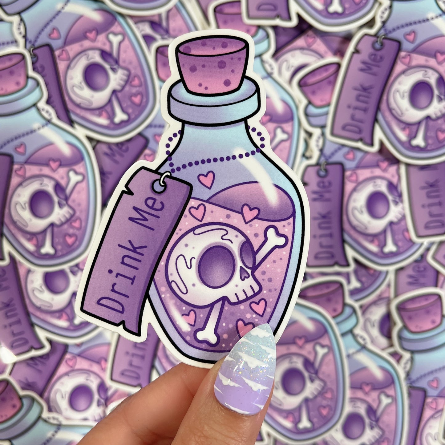 Drink Me Potion Poison Bottle - Sticker